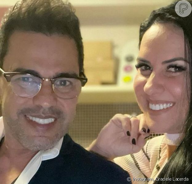 Graciele Lacerda deu susto no noivo, Zezé Di Camargo, em seu aniversário de 59 anos