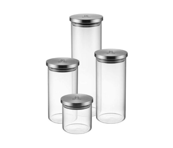 Kit 4 potes de vidro herméticos, Electrolux
 