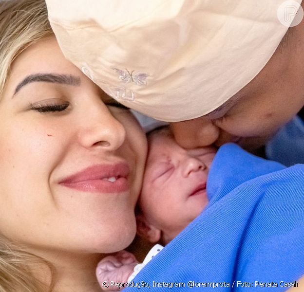 Lorena Improta mostrou as primeiras fotos de Liz, sua filha com Léo Santana