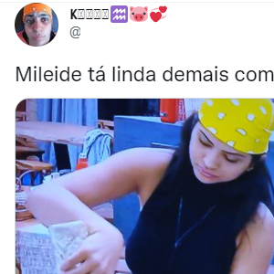 Internautas reparam quando Mileide Mihaile usa bandanas coloridas na cabeça em 'A Fazenda'