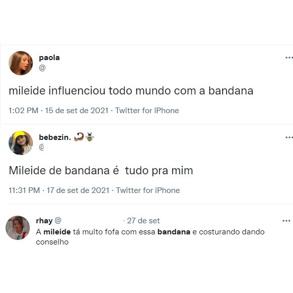 Internautas elogiam bandanas de Mileide Mihaile em 'A Fazenda': 'Influenciou todo mundo'