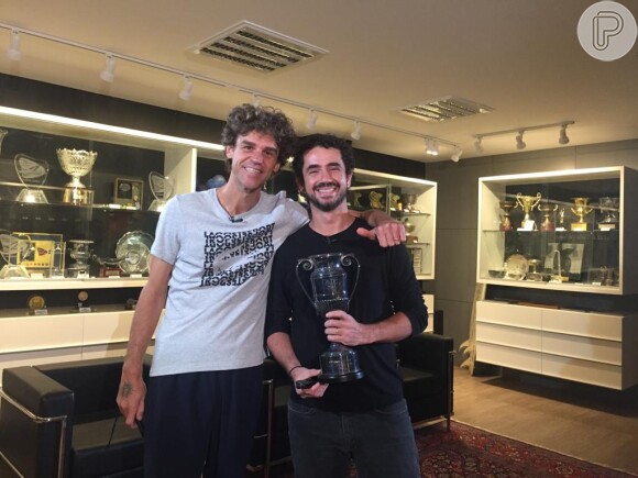 Felipe Andreoli já conversou com grandes nomes do esporte, como o ex-tenista Guga