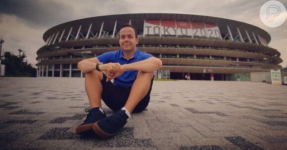 Tiago Medeiros foi repórter nas Olimpíadas de Tóquio, evento com cobertura da Globo