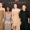 Angelina Jolie acompanhada dos filhos em pré-estreia de 'Eternos'