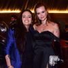 Marcela Mc Gowan e a namorada, a cantora Luiza, esbanjaram simpatia em festa de Flay