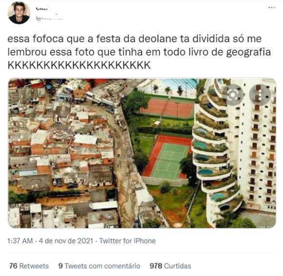 Internautas criticaram festa de Deolane Bezerra
