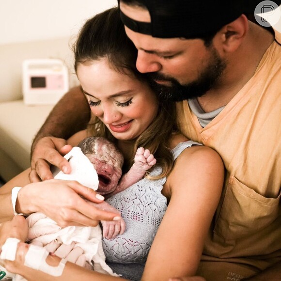 Biah Rodrigues deu à luz no último dia 10, quando nasceu a pequena Fernanda, também de seu casamento com Sorocaba