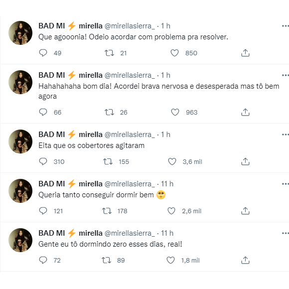 Mirella comenta que acordou vendo Sthe e Dynho agitando edredom