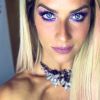 Maquiagem de Giovanna Ewbank: atriz escolheu paleta cromática do Very Peri para look de Carnaval