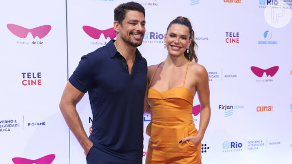 Mariana Goldfarb esteve com marido, Cauã Reymond, em pré-estreia de 'A Viagem de Pedro'