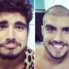 No mês de fevereiro Caio Castro raspou o cabelo para participar do quadro 'Saltibum', do 'Caldeirão do Huck', do qual é apresentador 