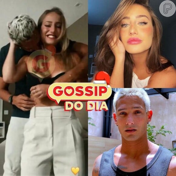 Bruna Griphao e João Zoli apareceram em vídeo do Instagram agarrados