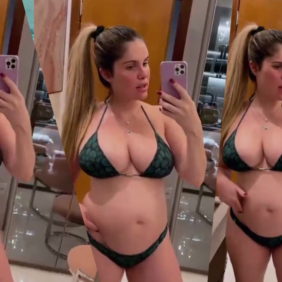 Bárbara Evans fez forte relato sobre o corpo na gravidez