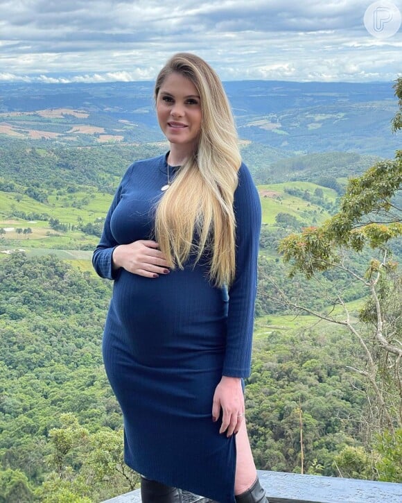 Bárbara Evans está grávida de seis meses
