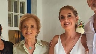 Gloria Menezes conduz filha ao altar em casamento reservado no sítio da família. Veja!