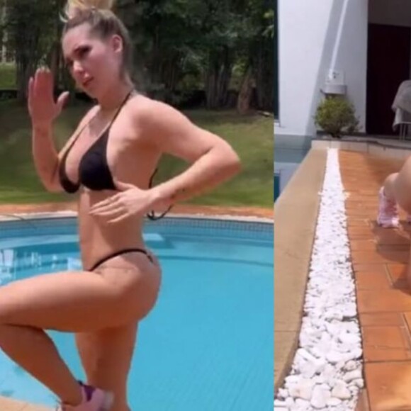 Virgínia Fonseca estava malhando de biquíni, hábito já corriqueiro na rotina da influencer