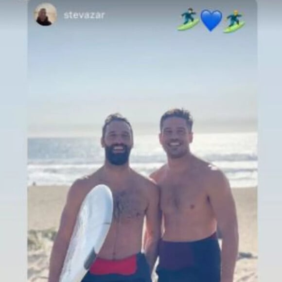 Marco Pigossi e o namorado moram juntos nos Estados Unidos