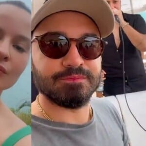 Recentemente, Maiara e Fernando Zor fizeram um passeio de barco juntos