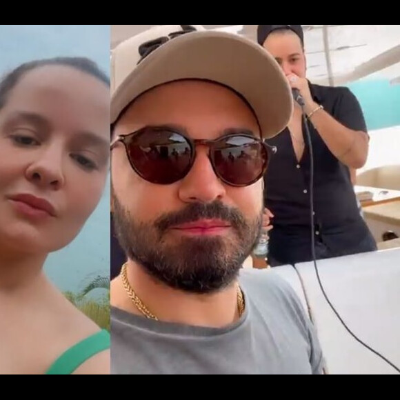 Recentemente, Maiara e Fernando Zor fizeram um passeio de barco juntos