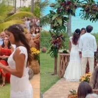 Casamento de Carol Barcellos reúne amigos e familiares da jornalista em São Miguel dos Milagres. Fotos!