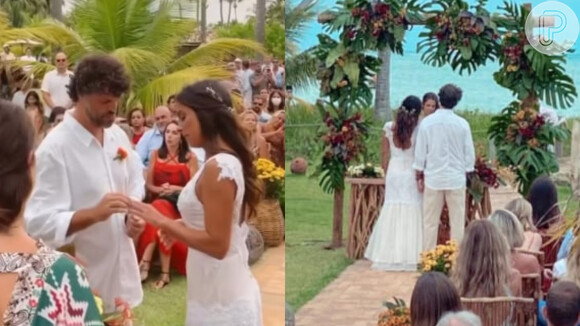 Carol Barcellos se casa com André Vianna em cerimônia intimista em São Miguel dos Milagres
