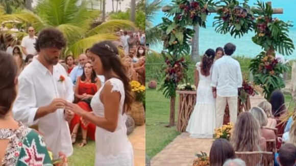 Casamento de Carol Barcellos reúne amigos e familiares da jornalista em São Miguel dos Milagres. Fotos!
