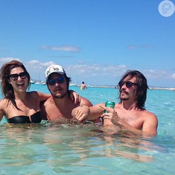 Fernanda Paes Leme está namorando o produtor de eventos Marcel Mangione, com quem viajou para Ibiza, na Espanha, em agosto