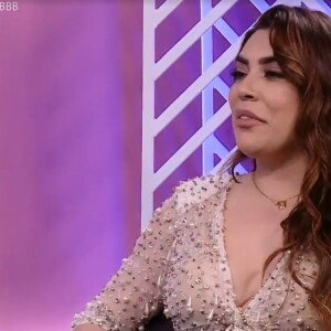 Naiara Azevedo participou do Bate-Papo BBB ao ser eliminada do 'BBB 22' na madrugada desta quarta (09) e citou o ex-marido