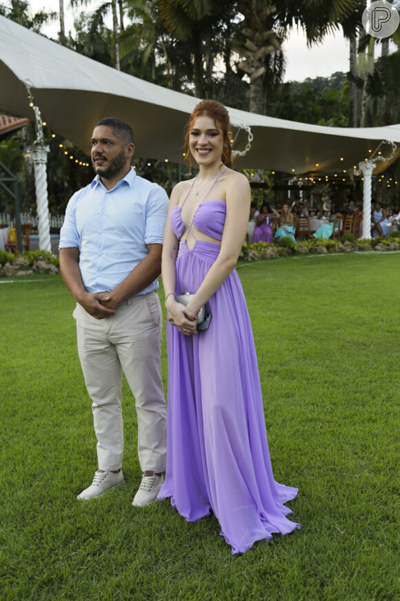 Vestido de festa de Ana Clara era em tom suave de lilás: cor é trend para 2022