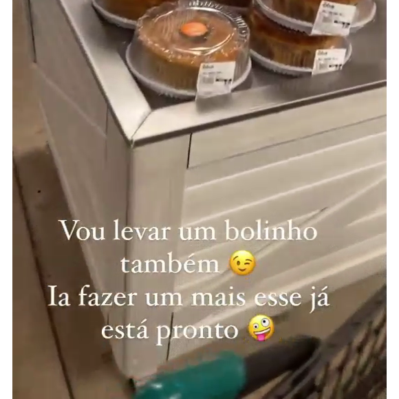 BBB 22: Naiara Azevedo comprou bolo no supermercado horas antes da eliminação de Bárbara: 'Vou levar um bolinho também. Ia fazer um, mas esse já tá pronto'