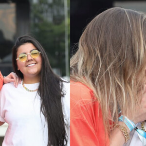 Yasmin Santos leva namorada para show e troca beijos com Catherine em evento na capital paulista
