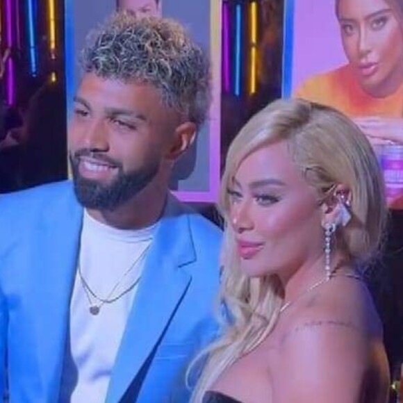 Gabigol e Rafaella Santos se encontram em evento