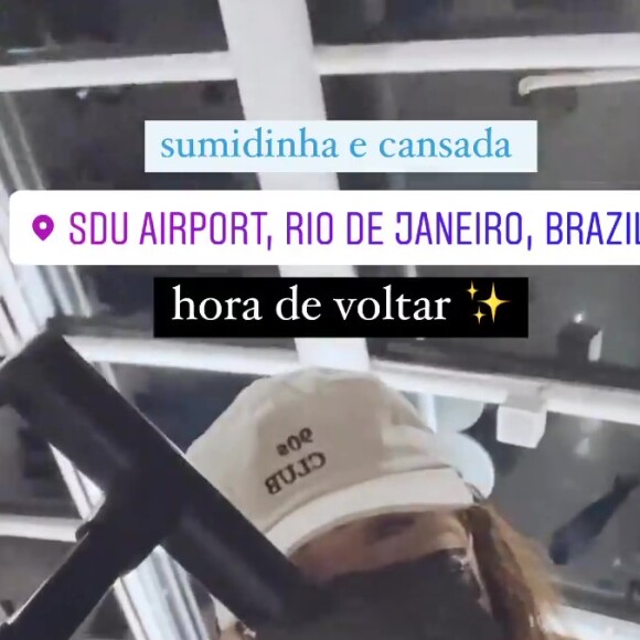 Jade Picon estava viajando do Rio de Janeiro para São Paulo quando passou por turbulência