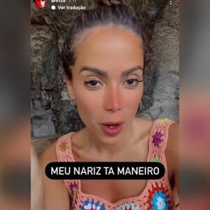 Anitta fez até live usando top de crochê que foi feito por artesã de São Paulo