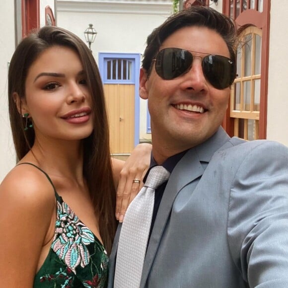 Bruno de Luca e Sthefany Vidal estão juntos há dois anos e três meses