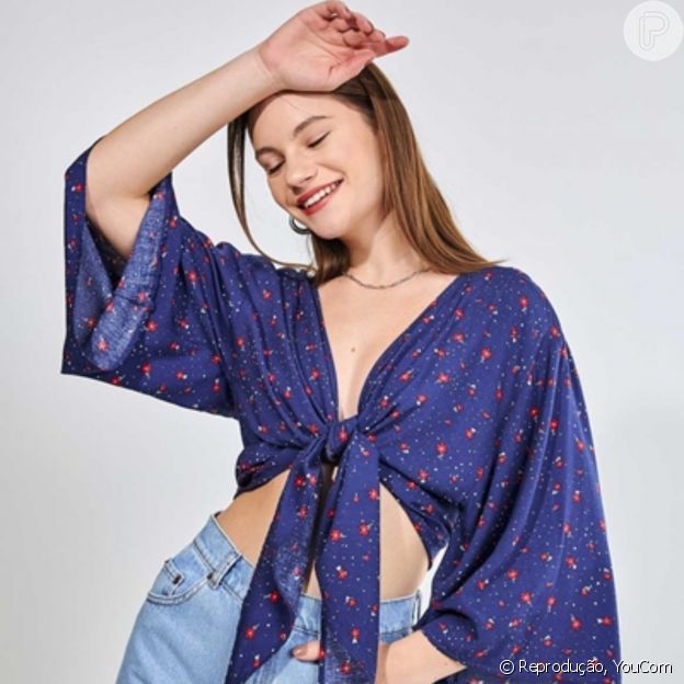 Blusa Alongada com Florzinhas, YouCom