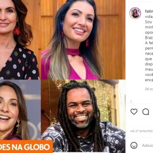 Fátima Bernardes revelou grande expectativa para o novo desafio na Globo