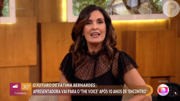 Fátima Bernardes deixa 'Encontro' após 10 anos e explica ida para o 'The Voice Brasil'