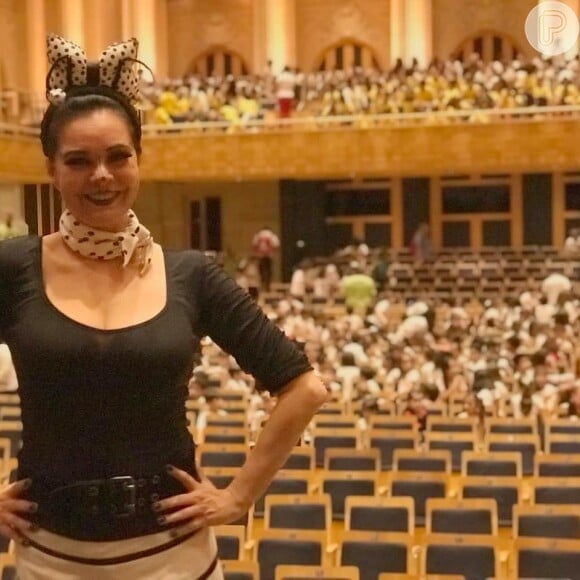 Luciene Adami atualmente é professora de teatro. Na foto de 2019, atriz na Sala São Paulo em 2018