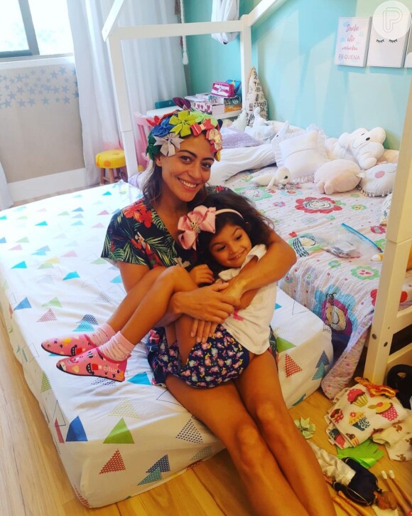 Caro Castro é mãe de Nina, de 4 anos, que ela teve com Felipe Prazeres