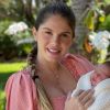 Bárbara Evans deu à luz Ayla Clark Theodoro, sua primeira filha, em março de 2022