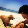 Alexandre Pato curte praia com a namorada, Fiorella Mattheis