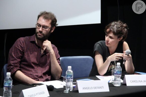 Angelo Defanti e Carolina Jabor em debate sobre obra de Jorge Furtado