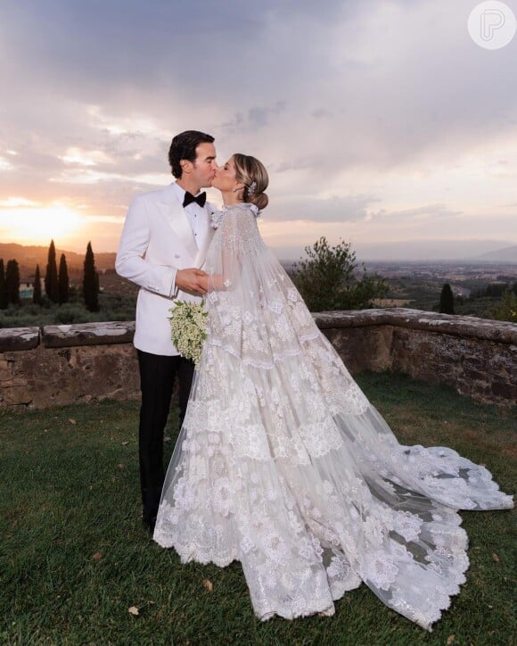 Lala Rudge e Bruno Khouri escolheram um casamento tipo destination wedding na Itália, realizado em Florença