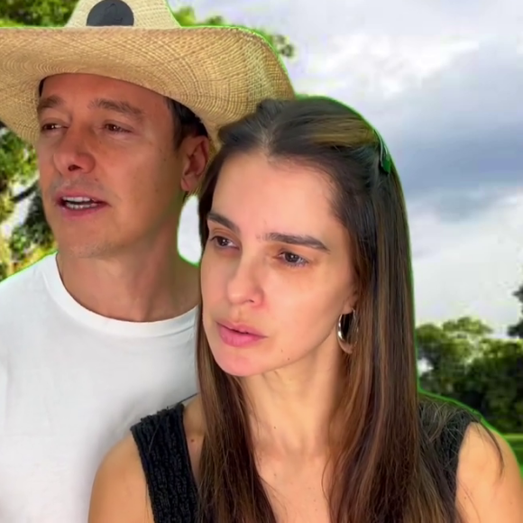 Rodrigo Faro e a mulher, Vera Viel, decidiram fazer uma paródia de uma cena famosa de 'Pantanal'