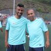 Léo Moura e Emerson Sheik foram convidados para uma partida de futebol