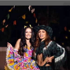 Juliette prestigiou a festa junina de Anitta