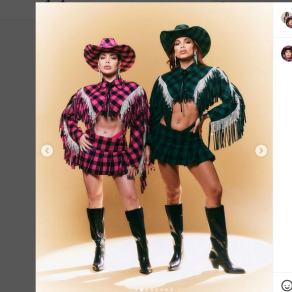 Anitta apostou no estilo cowgirl e combinou look com Gkay