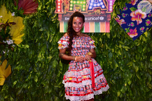 O look de festa junina de Domitila para São João da Thay foi bem tradicional