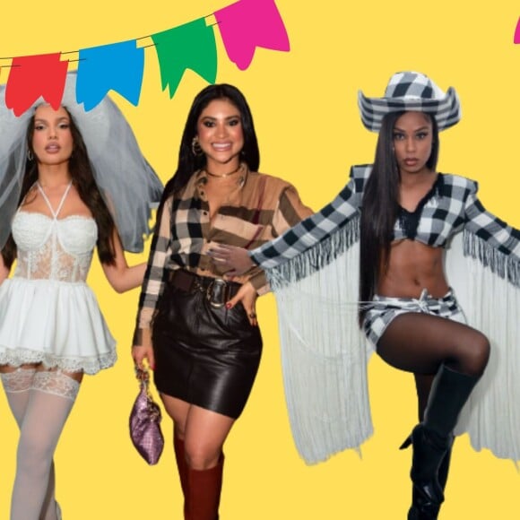 Looks de famosas para festa junina vão te inspirar em produções típicas e modernas. Veja 40 fotos!